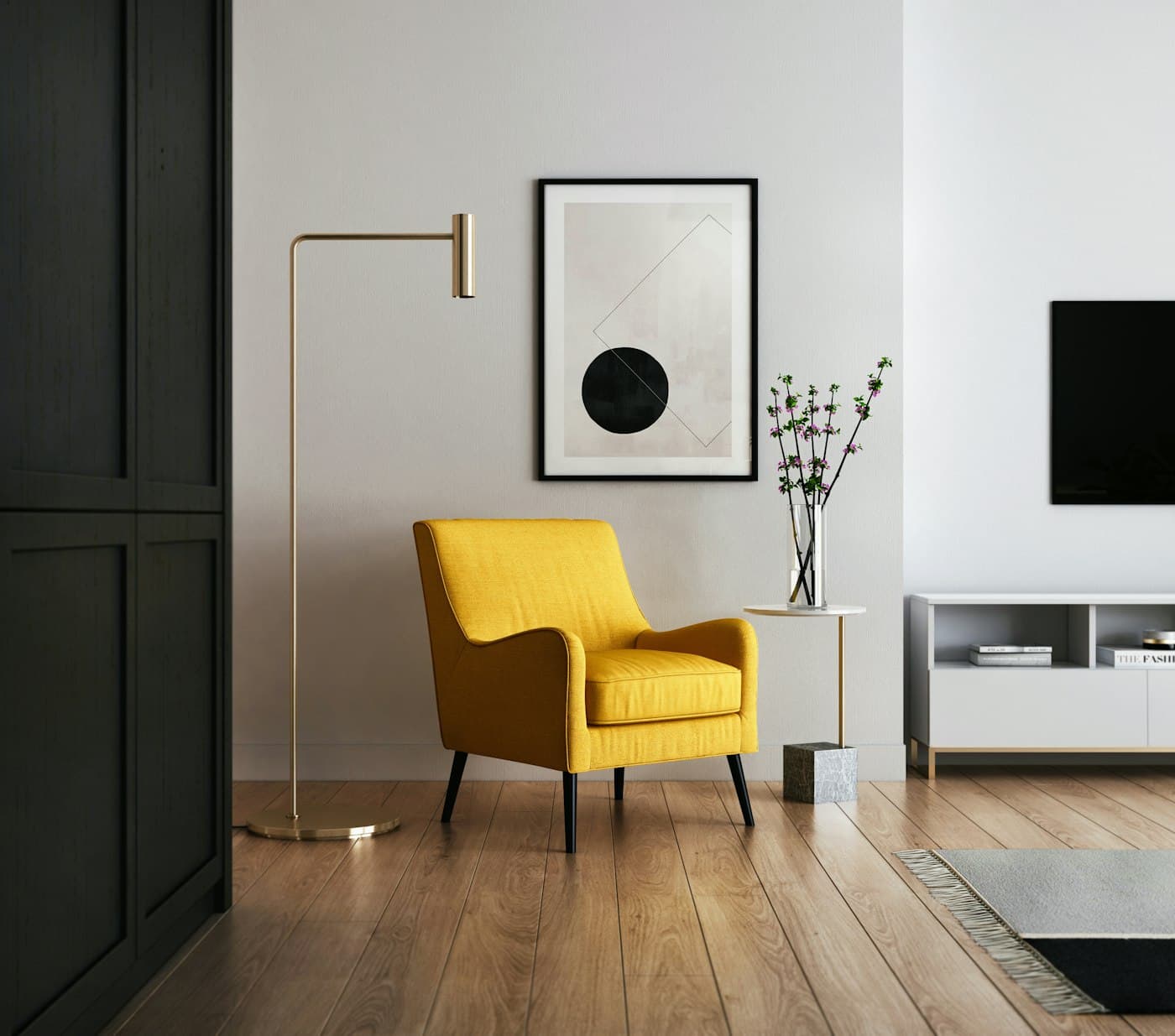 A designed feature wall